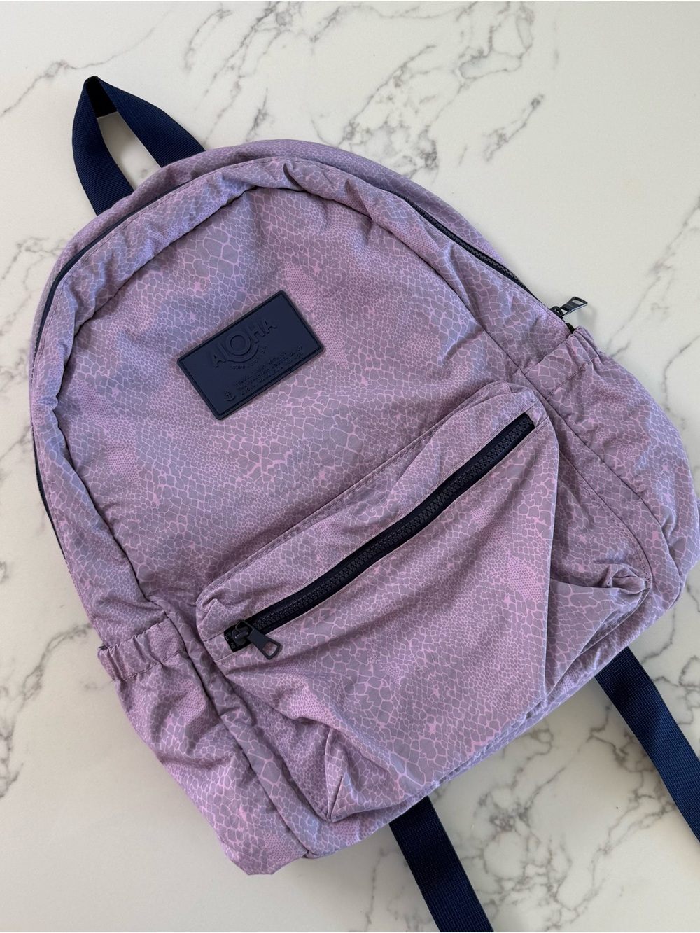 Aloha Collection Keep It Light Backpack - Python Amethyst - One Size